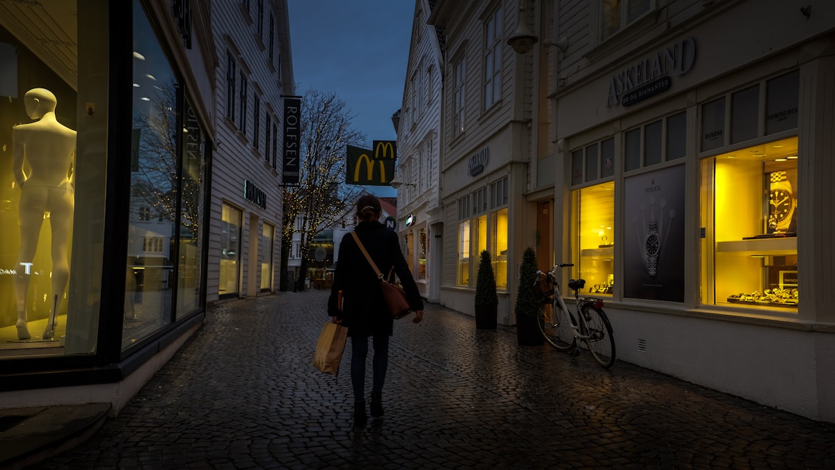 Walking home at night
